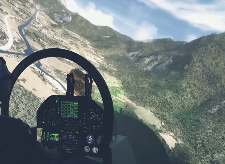 Military McDonnell F-18 Hornet Fighter Simulator